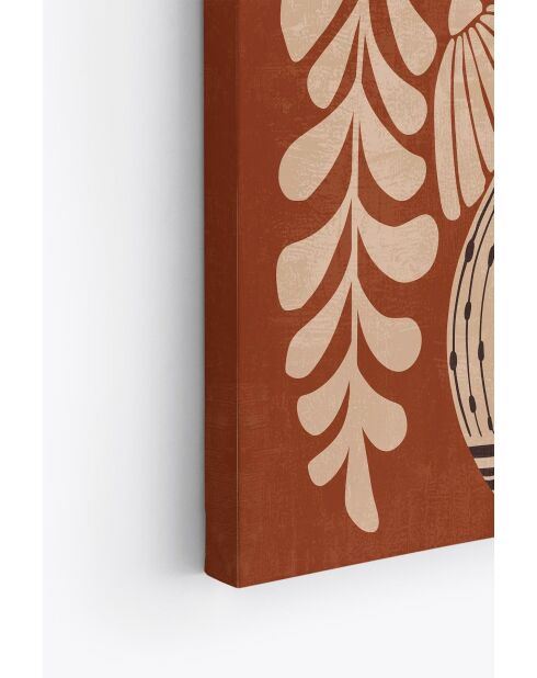 Lot de 6 tableaux décoratifs sur toile multicolore - 6x(20x30) cm