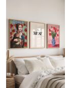 Lot de 3 tableaux décoratifs multicolore - 50x70 cm