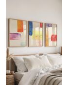 Lot de 3 tableaux décoratifs multicolore - 50x70 cm