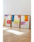 Lot de 3 tableaux décoratifs multicolore - 50x70 cm