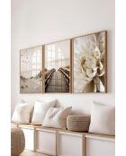 Lot de 3 tableaux décoratifs multicolore - 30x40 cm