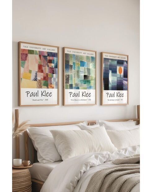 Set van 3 veelkleurige decoratieve schilderijen - 50x70 cm
