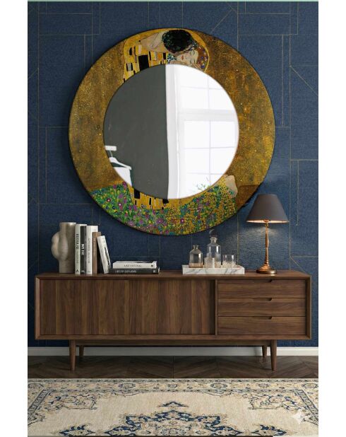 Miroir décoratif multicolore - D.58 cm