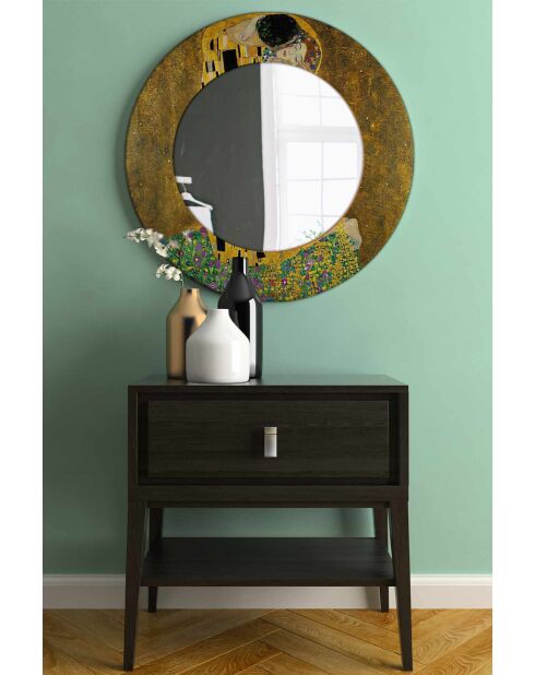 Miroir décoratif multicolore - D.58 cm
