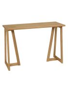 Console en bois de mindi pieds triangles Amy naturel - 110 x 40 x 76.5 cm
