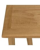Console en bois de mindi pieds triangles Amy naturel - 110 x 40 x 76.5 cm