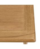 Console en bois de mindi pieds croisés Amy naturel - 110 x 40 x 76 cm