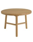 Table d'appoint ronde en bois de mindi Amy naturel - 59.5 x 59.5 x 41.5 cm