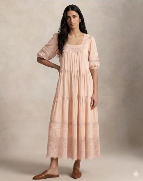 MALISSE Beige jurk