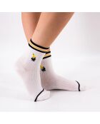 Lot de 5 Chaussettes Hautes Animaux Exotiques - Blanc