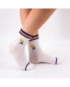 Lot de 5 Chaussettes Hautes Animaux Exotiques - Blanc