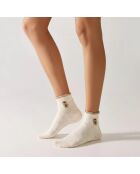 Lot de 5 Chaussettes Basses Têtes Animaux - Blanc
