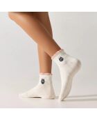 Lot de 5 Chaussettes Basses Têtes Animaux - Blanc