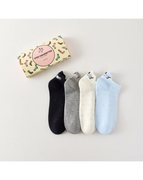 Confezione da 4 calzini Sausage Dog Tongue - Multicolore
