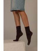 Chaussettes Mayou bordeaux
