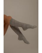 Graue Socken aus Alpakawolle
