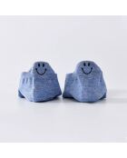 Chaussettes Languette Sourire - Bleu