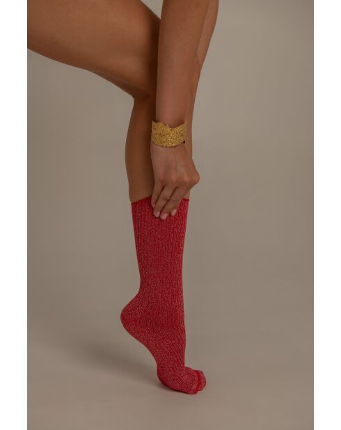 Rote Mayou Socken
