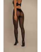 Collant neri a treccia