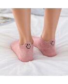 Chaussettes Languette Sourire - Rose