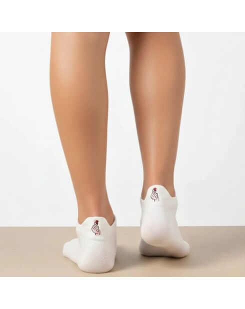 Calcetines Sorority Tongue, blancos