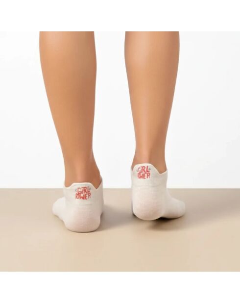 Sorority Tongue Socks - Beige