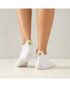 Calcetines dorados en forma de corazón - Blancos