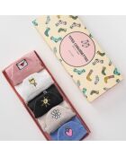 Lot de 5 Chaussettes Languette Printemps - Multicolore