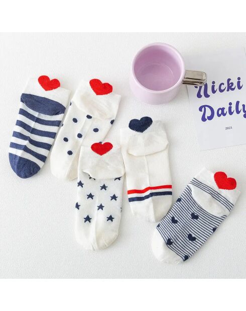 Confezione da 5 calzini Coup de Coeur - Multicolor