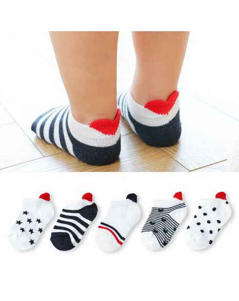 Confezione da 5 calzini Coup de Coeur per bambini - Multicolore
