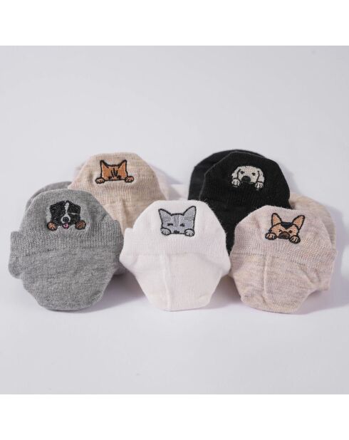 Calzini Dog & Cat Tongue - Bianco