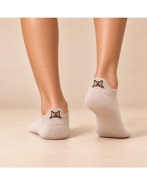 Calzini Dog & Cat Tongue - Beige scuro