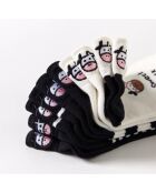 Chaussettes Languette Vache - Blanc