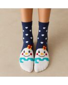Calzini Christmas Heart High - Blu