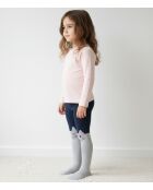 Lot de 2 Collants Chat Enfants Fille - Gris