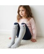 Lot de 2 Collants Chat Enfants Fille - Gris