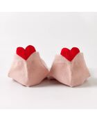 Confezione da 5 calzini rossi Coup de Coeur United - Multicolore