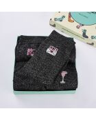 Strümpfe mit Glitter & Party High, Schwarz, 5er-Pack