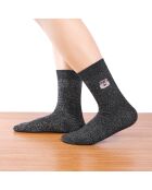 Strümpfe mit Glitter & Party High, Schwarz, 5er-Pack