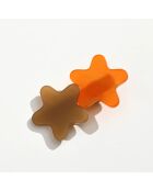 Barrettes étoile orange - Orange