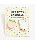 Lot de 2 pin's Pêche et Chat - Multicolore