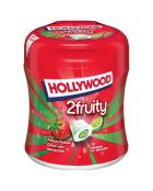 Botella Hollywood 2 Fruity con limón/fresa sin azúcar, 6 x 40 grageas
