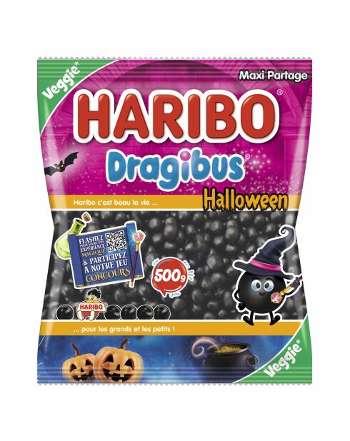 Dragibus negro de Halloween - bolsa de 500 g