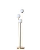 Lampadaire 8813 blanc et doré - D.30x150 cm