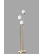 Lampadaire 8813 blanc et doré - D.30x150 cm