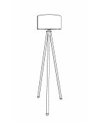 Lampadaire KS crème et noir - H.138 cm