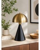 Lampe à poser 9094 patinée et noire - H.41 cm