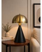 Lampe à poser 9094 patinée et noire - H.41 cm
