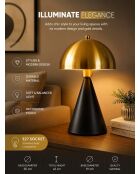 Lampe à poser 9094 patinée et noire - H.41 cm