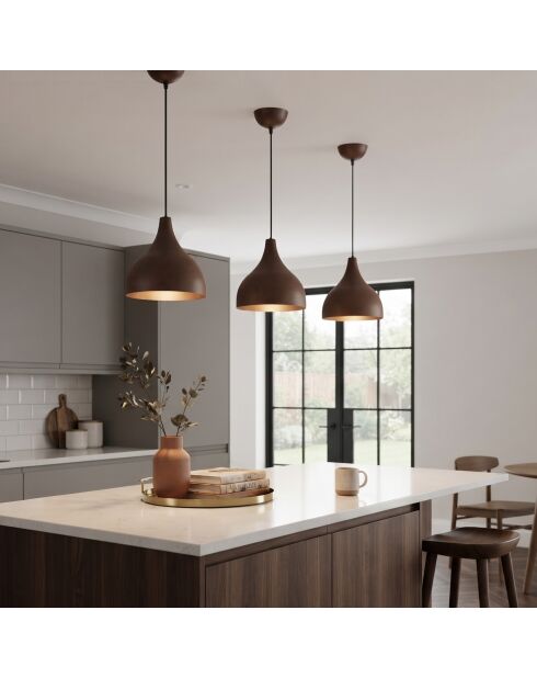 Suspension Scandi marron - H.36-110 cm